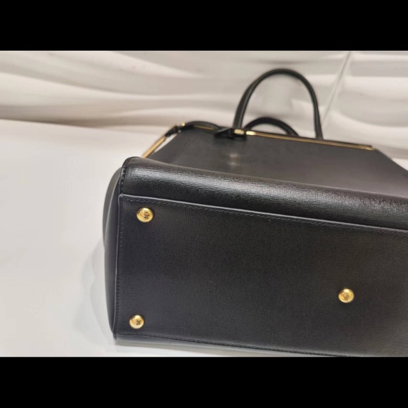 Fendi 2Jours Black Medium textured leather tote - Picture 5 of 7